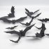 3d Halloween Led Bats Light Bat Stickers Waterproof Decorative Wall Sticker For Home Decor Indoor Party Decorations 12pcs opp