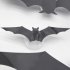 3d Halloween Led Bats Light Bat Stickers Waterproof Decorative Wall Sticker For Home Decor Indoor Party Decorations 12pcs opp