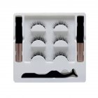 3d Magnetic False Eyelashes Eyeliner Set Natural Long In Bulk Magnetic Eyeliner Magnetique Tweezer Kit Waterproof   Three pairs