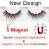 3d Magnetic False Eyelashes Eyeliner Set Natural Long In Bulk Magnetic Eyeliner Magnetique Tweezer Kit Waterproof   Three pairs
