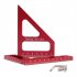 3d Multi angle Measuring Ruler  Woodworking Tools With Scales And Graphics  High Hardness Rust proof Aluminum Alloy Drawing Line Ruler For Engineer  Carpenter R