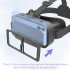 3d Virtual Reality Gaming Glasses Headset Dual Adjustable Focal Lengths Vr Glasses For 4 5 7 0 Inch Smartphones black