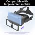3d Virtual Reality Gaming Glasses Headset Dual Adjustable Focal Lengths Vr Glasses For 4 5 7 0 Inch Smartphones black