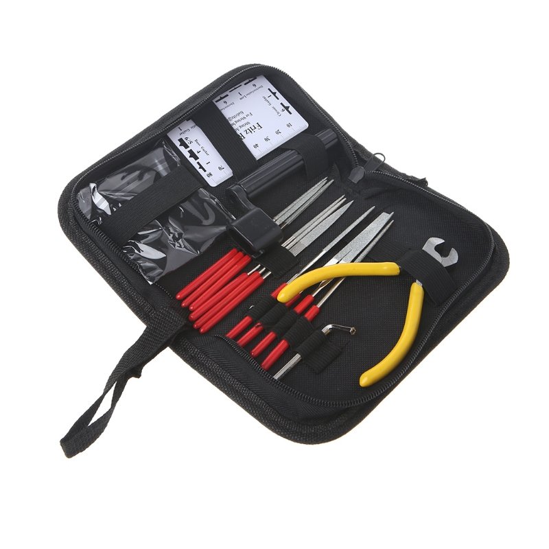 Professional Guitar Care Tool Set Repair Maintenance Tech Kit for Acoustic Electric Bass Guitar Tools Kit 