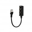 Splitter Ethernet RJ45 Cable Adapter Black