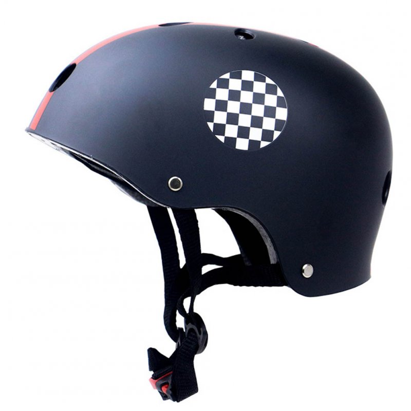 Skate Scooter Helmet Skateboard Skating Bike Crash Protective Safety Universal Cycling Helmet CE Certification Exquisite Applique Style black_XL
