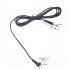 3m 10ft Electric Guitar Amplifier Cable Noise Reduction Adaptor 6 35mm Head for Musical Instrument  black