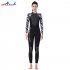 3mm Couples Wetsuit Warm Neoprene Scuba Diving Spearfishing Surfing Wetsuit Female black white M