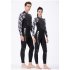 3mm Couples Wetsuit Warm Neoprene Scuba Diving Spearfishing Surfing Wetsuit Female black white S