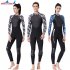 3mm Couples Wetsuit Warm Neoprene Scuba Diving Spearfishing Surfing Wetsuit Female black white S