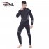 3mm Neoprene Wetsuit One Piece Close Body Diving Suit for Men Scuba Dive Surfing Snorkeling Spearfishing Plus Size black S
