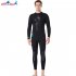 3mm Wetsuit Warm Neoprene Scuba Diving Spearfishing Surfing Long Sleeves Wetsuit black M