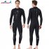 3mm Wetsuit Warm Neoprene Scuba Diving Spearfishing Surfing Long Sleeves Wetsuit black XL
