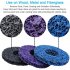 3pcs 4 1 2  x 7 8  Black blue purple Stripping Wheel Strip Discs for Angle Grinders Cleaning