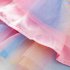 3pcs Baby Girls Skirt Set Flying Sleeve Romper Rainbow Princess Skirt With Headband For 0 2 Years Old Kids My first 18 24M 92