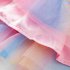 3pcs Baby Girls Skirt Set Flying Sleeve Romper Rainbow Princess Skirt With Headband For 0 2 Years Old Kids My first 12 18M 86