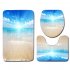 3pcs Bathroom  Rug Toilet  Contour  Mat Lid  Cover Non slip Bath  Mat ddl0001 50cmx80cm