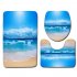 3pcs Bathroom  Rug Toilet  Contour  Mat Lid  Cover Non slip Bath  Mat ddl0009 50cmx80cm