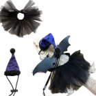 3pcs Bearded Dragon Halloween Cosplay Costumes Lizard Tutu Skirt Hat Clothes Set With Traction Rope For Chameleon Iguana Reptile Halloween costume