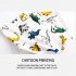 3pcs Boys Underpants Cotton Briefs Cute Cartoon Dinosaurs Printing Underwears For 3 10 Years Old Kids striped shark 5 6Y 110