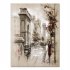 3pcs Canvas Oil Painting Modern Minimalist Street Frameless High definition Wall Picture 30x45cm