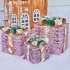 3pcs Christmas Lighted Gift Boxes With Bow Christmas Lighting Box Ornament For Home Indoor Porch Party Decoration White 3pcs set