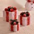 3pcs Christmas Lighted Gift Boxes With Bow Christmas Lighting Box Ornament For Home Indoor Porch Party Decoration White 3pcs set