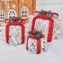 3pcs Christmas Lighted Gift Boxes With Bow Christmas Lighting Box Ornament For Home Indoor Porch Party Decoration White 3pcs set