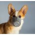 3pcs Dog Face Mouth Mask Soft Pet Respiratory Filter Anti Dust Gas Pollution Anti fog Haze Masks Gray  S