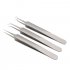 3pcs High Precision Stainless Steel Tweezer Set Elbow Acne Needle Zits Black Head Cosmetic Tools
