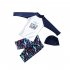 3pcs Kids Swimsuit Set Summer Sunscreen Long Sleeves Swimsuit Swimming Trunks Suit For Swimming Hot Spring Split 7 8Y XL