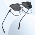 3pcs Men Glasses Set Magnetic Polarized Sunglasses Magnetic Night Vision Sunglasses Anti blue Myopia Glasses C2 black frame