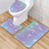 3pcs Non  Slip Shower  Floor  Rugs Lid  Cover Pedestal Rug Gradient  Bathroom  Accessories  Rug pj19823 a021 50cmx80cm