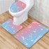 3pcs Non  Slip Shower  Floor  Rugs Lid  Cover Pedestal Rug Gradient  Bathroom  Accessories  Rug pj19823 a019 50cmx80cm