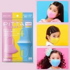 3pcs PITTA 3D Dust proof Anti fog PM2 5 Sponge Mask Protective Face Guard for Adult Kids Girls colorful