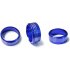 3pcs Red Anodized Aluminum Ac Climate Control Knob Ring Covers For Subaru Xv 13 Forester Blue
