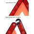 3pcs Safety Triangle Kit Road Emergency Warning Reflector Roadside Reflective Early Warning Sign Red 3 pieces