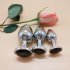 3pcs Set Small Medium Large Stainless Steel Metal Anal Plug Dildo Sex Toys Products Butt Plug Gay Anal Beads transparent