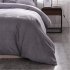 3pcs Simple  Printing Duvet  Cover Pillowcase Bedding  Sets For  Home  Hotel gray 260x230cm US King 