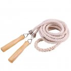 3pcs Skipping Rope With Wooden Handle Outdoor Activity Dutch Jump Rope