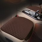 3pcs Universal Car Seat Cover PU Leather Cushions Organizer Auto Front Back Seats Covers Protector Mat  Brown single