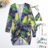 3pcs Women Swimsuit Suit Quick drying Fashion Printing Sexy Bikini Set For Summer Beach Party Swimming color 1 M