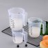 3pcs set Baking Measuring  Cup With Handle Transparent Nesting Stackable Plastic Non toxic transparent