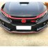 3pcs set Car Front  Bumper   Grille Trim Car Exterior Decoration for 2016 2017 2018 2019 2020 Honda Civic as shown