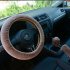 3pcs set Car Plush Fashion Universal Steering  Wheel  Cover Plush Pull Handle green