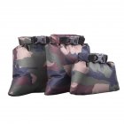 3pcs set Coated Waterproof Dry Bag Storage Pouch Rafting Canoeing Boating Dry Bag Military camouflage 1 5L 2 5L 3 5L