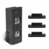 3pcs set Durable Battery Dust Plug Silicone Protective Cover Prevent Oxidation Short Circuit Accessories For Sunnylife Mavic 3 black