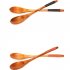 3pcs set Portable  Tableware Wooden Chopsticks Spoon Fork For Household Table 23 5 Golden tangled wire