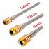 3pcs set Screwdriver Extension Bit Sleeve Post Fast Transfer Lever Stainless Steel 1 4 First Batch 3pcs