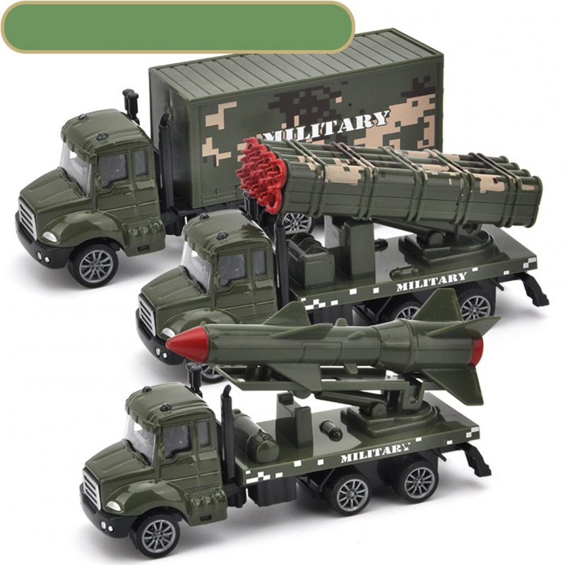 3pcs/set Simulate Sliding Alloy Car Model 1:64 Kids Toys Set Collection truck series